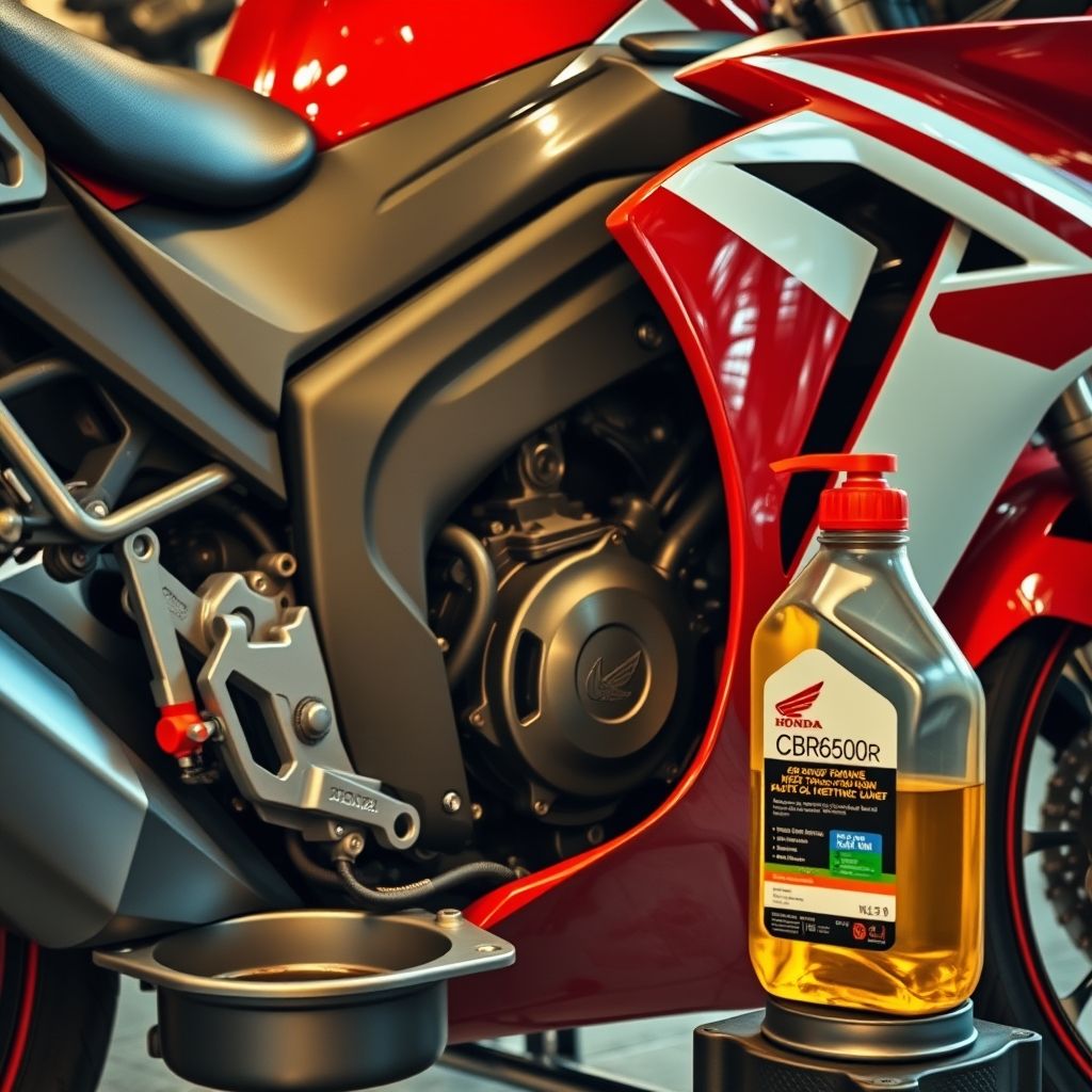 การเปลี่ยนถ่ายน้ำมันเครื่อง CBR650R